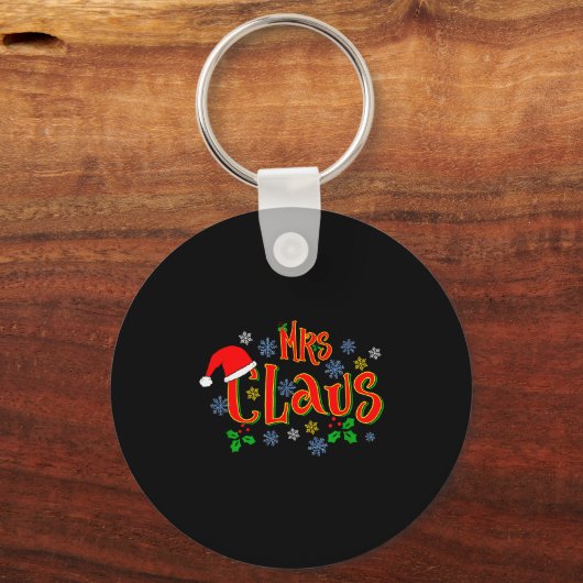 Awesome Mrs Claus Christmas Design For Women Holid Schlüsselanhänger (Vorderseite)
