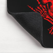 Awesome Music Skull Rocker Greeting Red Skull Mousepad (Ecke)