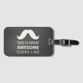 Awesome Mustache Gepäckanhänger (Vorderseite (Horizontal))