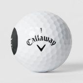Awesome Mustache Golfball (Logo)