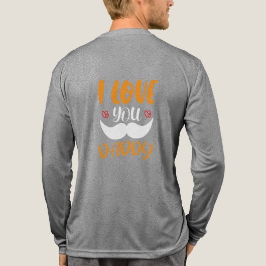 Awesome Papa Tri-Blend Shirt (Rückseite)