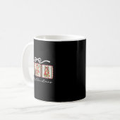 Awesome Patchwork Santa Merry Christmas Kaffeetasse (Vorderseite Links)