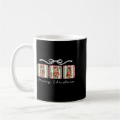 Awesome Patchwork Santa Merry Christmas Kaffeetasse (Links)