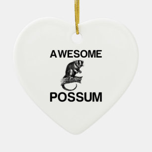 AWESOME POSSUM KERAMIK ORNAMENT
