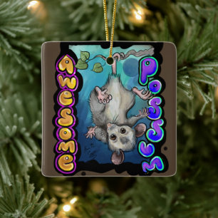 Awesome Possum! Keramikornament