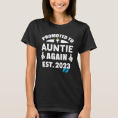 Awesome Promoted To Auntie Again 2023 It's A Boy P T-Shirt (Vorderseite)