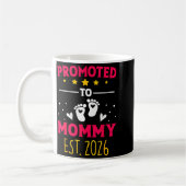 Awesome Promoted To Mommy 2026 Pregnancy Announcem Kaffeetasse (Links)