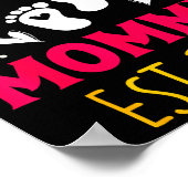 Awesome Promoted To Mommy 2026 Pregnancy Announcem Poster (Ecke)