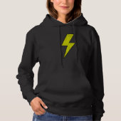Awesome Retro Front & Back BLACK & YELLOW Lightnin Hoodie (Vorderseite)