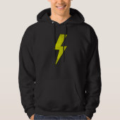 Awesome Retro Front & Back BLACK & YELLOW Lightnin Hoodie (Vorderseite)