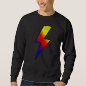Awesome Retro Front & Back COLD BLACK FIRE Lightni Sweatshirt (Vorderseite)