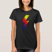 Awesome Retro Front & Back COLD BLACK FIRE Lightni T-Shirt (Vorderseite)