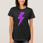 Awesome Retro Front & Back PURPLE & WHITE Lightnin T-Shirt (Vorderseite)