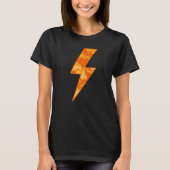 Awesome Retro ORANGE FALL CAMO Lightning Bolt T-Shirt (Vorderseite)