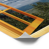 Awesome Rocky Mountain Fake Window Frame Poster (Ecke)