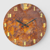 Awesome Rusty Iron Große Wanduhr (Vorderseite)