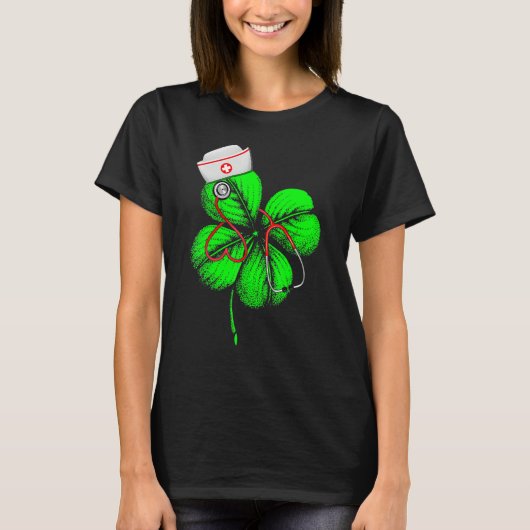 Awesome Saint Patrick's Day Doctor Shamrock Hat Ir T-Shirt (Vorderseite)