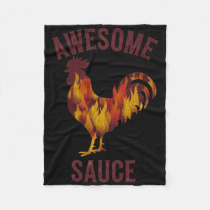 Awesome Sauce Hahn Hähnesauce Männer Frauen Hausti Fleecedecke