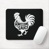 Awesome Sauce Rooster Hähnchen Mousepad (Mit Mouse)