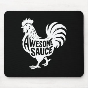 Awesome Sauce Rooster Hähnchen Mousepad
