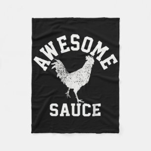 Awesome Sauce Rooster Huhn Fleecedecke
