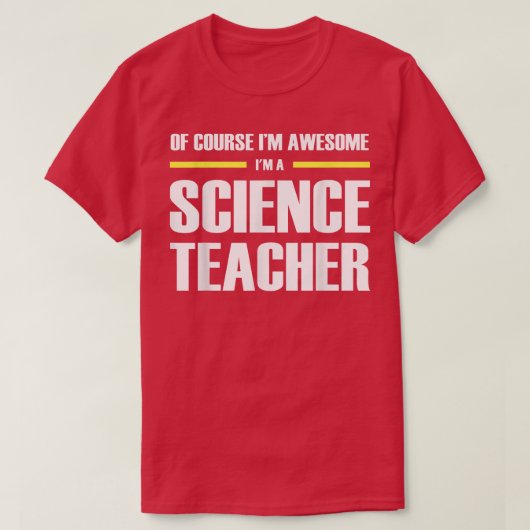 Awesome Science Teacher 107 T-Shirt (Design vorne)