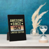 Awesome Since 1963 Birthday Fotoplatte (Seite)