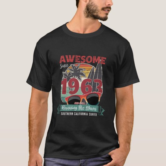 Awesome Since 1963 Surf Anniversary T-Shirt (Vorderseite)