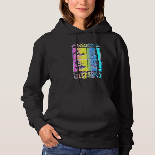Awesome since 1980 Wakeboard lifestyle 2 Hoodie (Vorderseite)