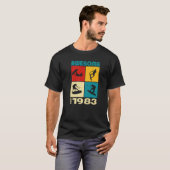 Awesome since 1983 Wakeboard lifestyle 1 T-Shirt (Vorne ganz)