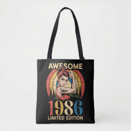 Awesome Since 1986 Retro 40th Women's Birthday Tasche