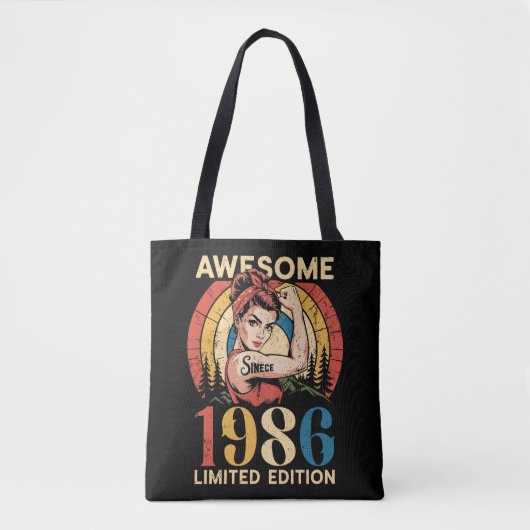 Awesome Since 1986 Retro 40th Women's Birthday  Tasche (Vorderseite)