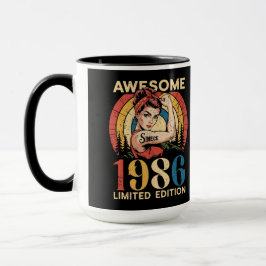 Awesome Since 1986 Retro 40th Women's Birthday Tasse