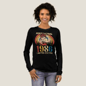 Awesome Since 1986 Retro 40th Women's Birthday Tri-Blend Shirt (Volle Vorderseite)