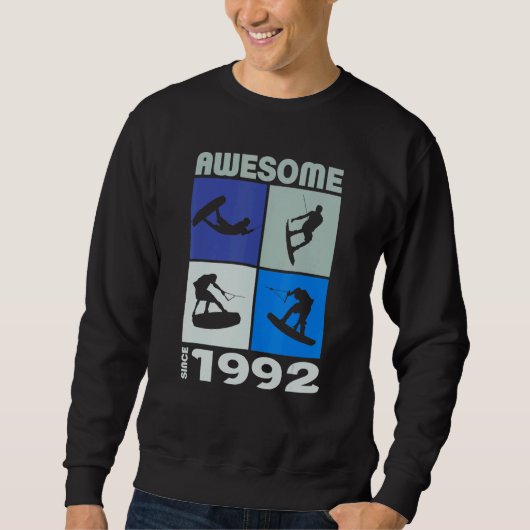 Awesome since 1992 Wakeboard lifestyle Sweatshirt (Vorderseite)