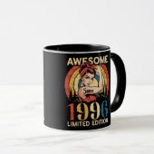 Awesome Since 1996 Retro 30th Women's Birthday Tasse (VorderseiteRechts)