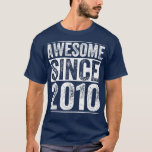 Awesome Since 2010 12th Birthday Vintage T-Shirt<br><div class="desc">Awesome Since 2010 12th Birthday Vintage .</div>