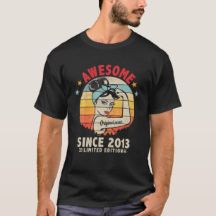 Awesome Since 2013 8Th Birthday Retro 8 Yrs Old Me T-Shirt