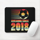 Awesome Since 2018 Soccer 8th Birthday Tank Top  Mousepad (Mit Mouse)