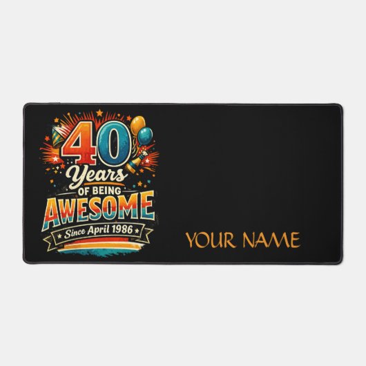 Awesome Since April 1986 Schreibtischunterlage (Vorderseite)