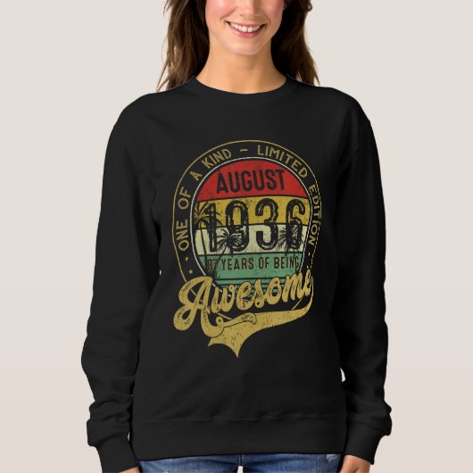 Awesome Since August 1936 One Of A Kind Sweatshirt (Vorderseite)