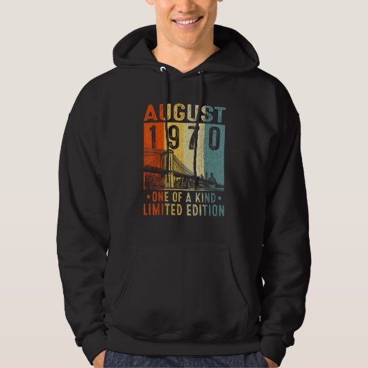 Awesome Since August 1970 One Of A Kind Hoodie (Vorderseite)