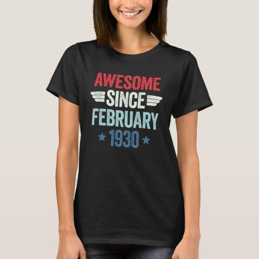Awesome Since February 1930 1 T-Shirt (Vorderseite)
