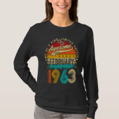 Awesome Since February 1963 60 Years Old 60th Birt T-Shirt (Vorderseite)