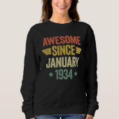 Awesome Since January 1934 Sweatshirt (Vorderseite)