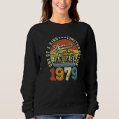Awesome Since January 1979 One Of A Kind Limited E Sweatshirt (Vorderseite)