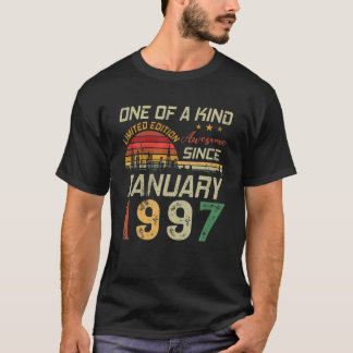 Awesome Since January 1997 25Th Birthday Limited E T-Shirt