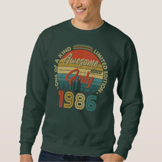 Awesome Since July 1986 Vintage 36th Birthday Sweatshirt
