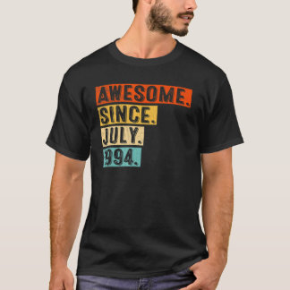 Awesome Since July 1994 Vintage 28th Birthday T-Shirt