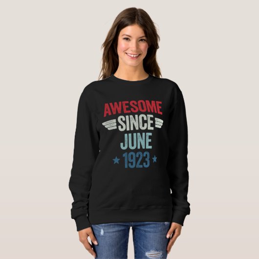 Awesome Since June 1923 Sweatshirt (Vorne ganz)